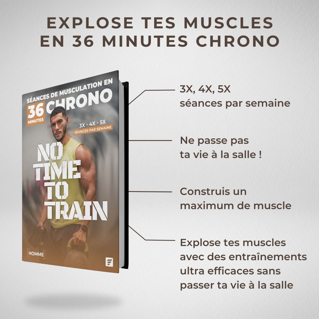 NO TIME TO TRAIN - EXPLOSE TES MUSCLES EN 36 MINUTES CHRONO - HOMME/FEMME